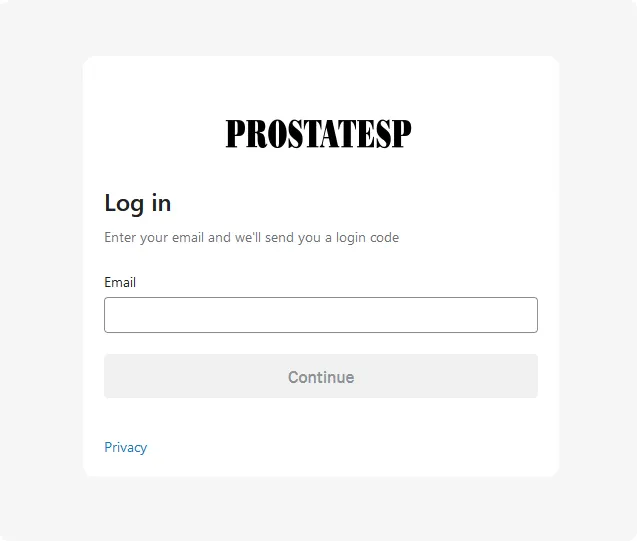 Prostate SP login